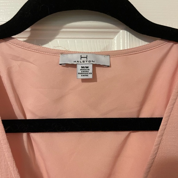 NWT — Halston light pink wrap blouse - Picture 4 of 6